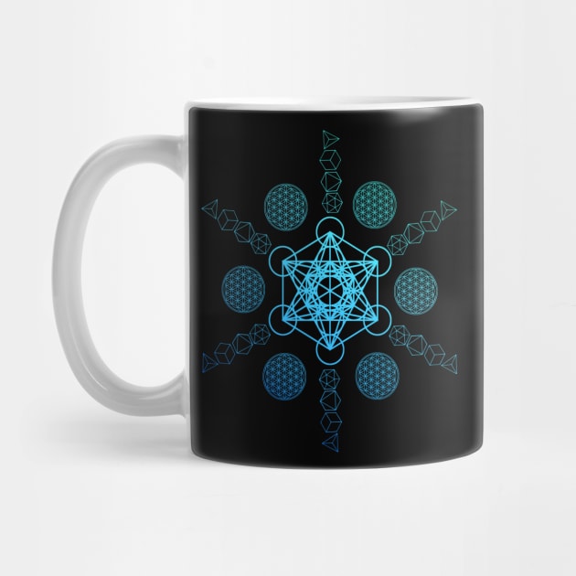 Metatron's Cube Platonic Solids by Bluepress